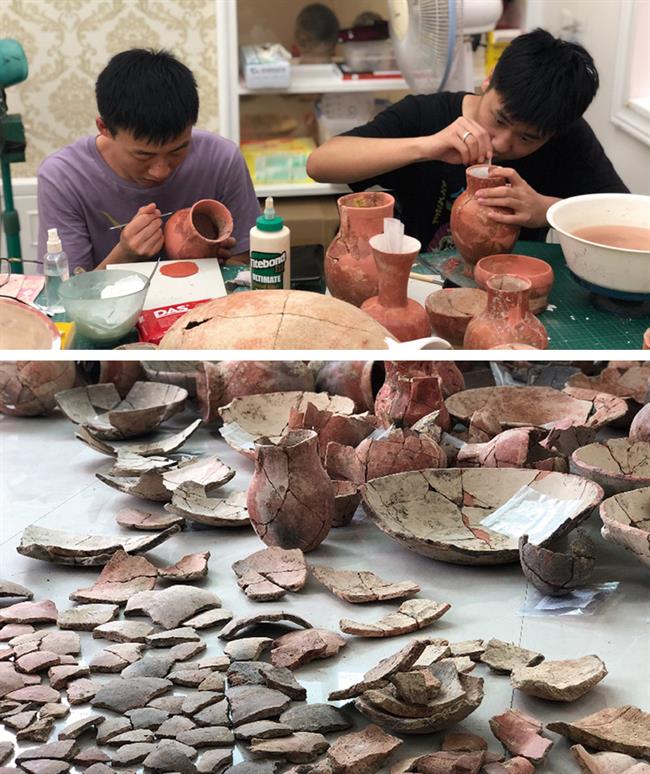 义乌·桥头遗址 上山文化彩陶器修复.jpg